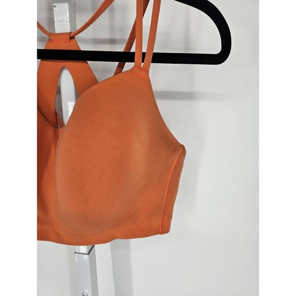 All In Motion womens Sz XL Lightly Padded Sports Bra Orange Strappy - Picture 2 of 5